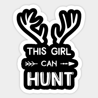 This Girl Can Hunt Sticker